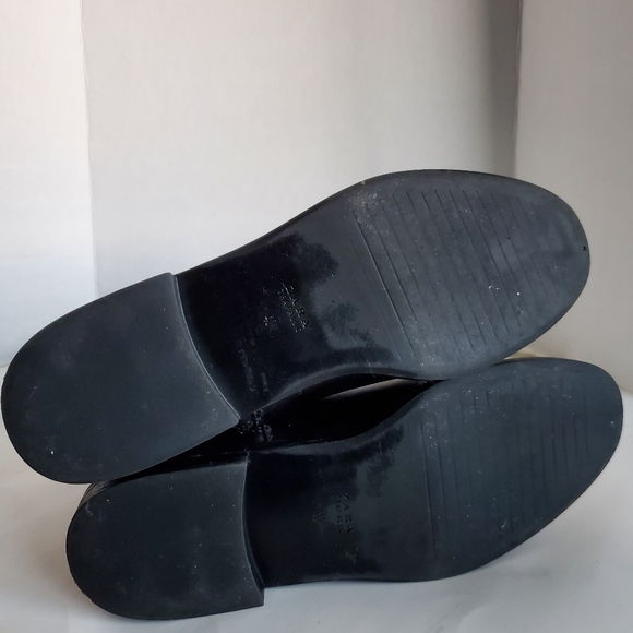 Zara Trafaluc Riding Side Pull Tabs Boots, Black, 40 - Picture 5 of 6